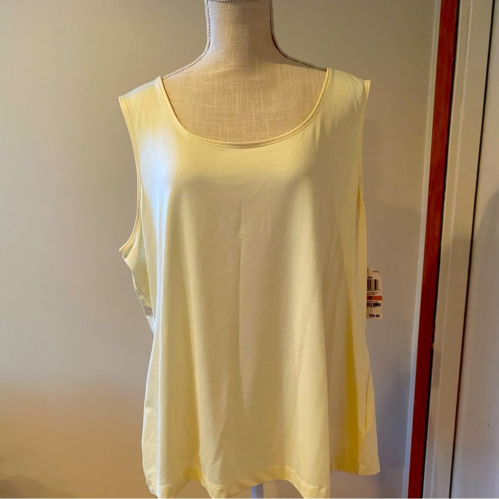 Charter Club from Macys tag says Vanilla Bean, closer to a pale yellow.